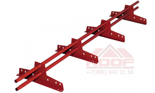 Снегозадержатель ECONOM d-25 (круг) NEXT 3005 RAL, 3 м, 3 опоры