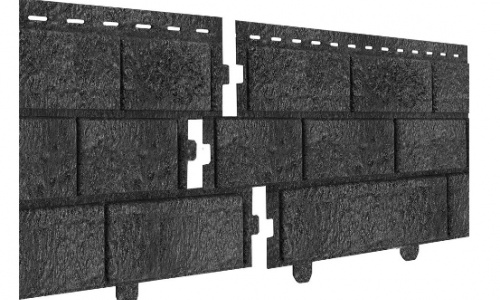 Сайдинг Ю-Пласт Стоун Хаус Кирпич Графитовый